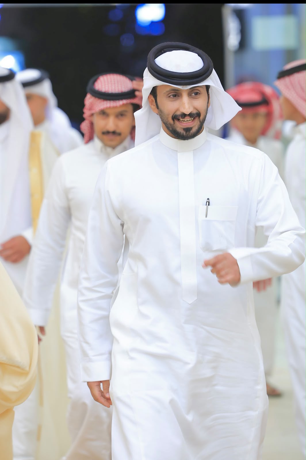 مفلح المشعلي أثناء حضور ميداني